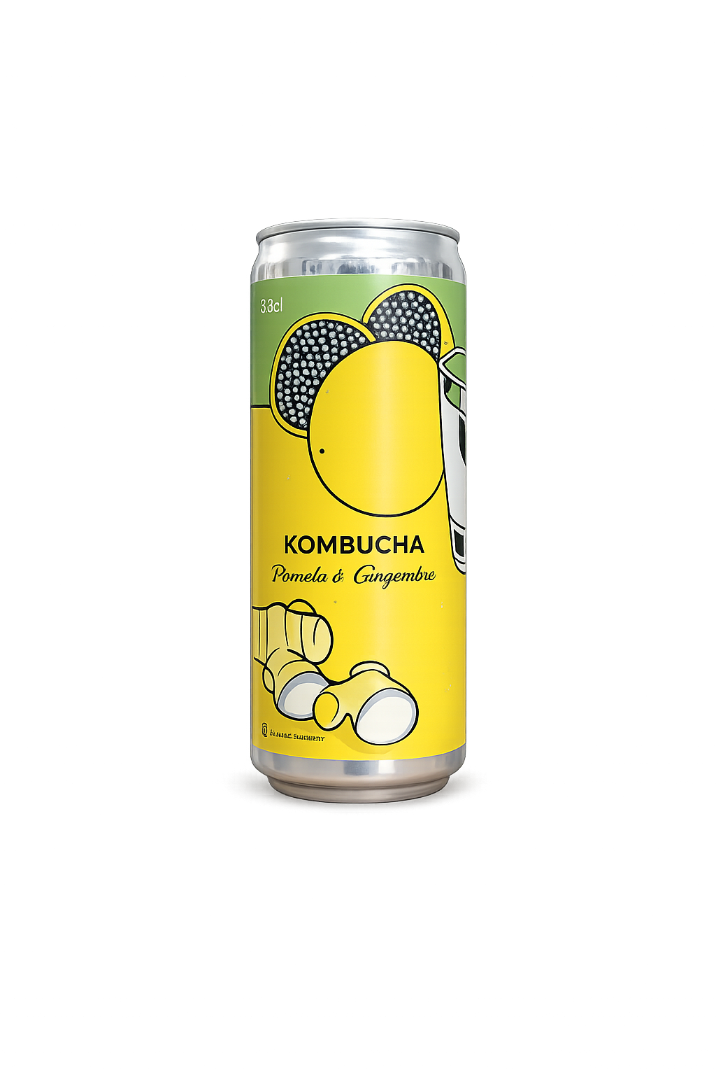 Kombucha Pomelo Gingembre - Canette 33cl (x24)
