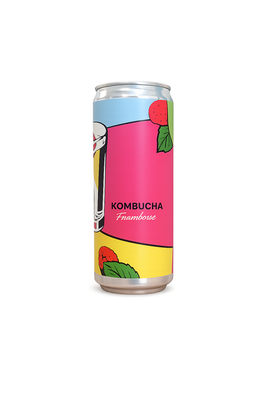 Kombucha Framboise - Canette 33cl (x24)