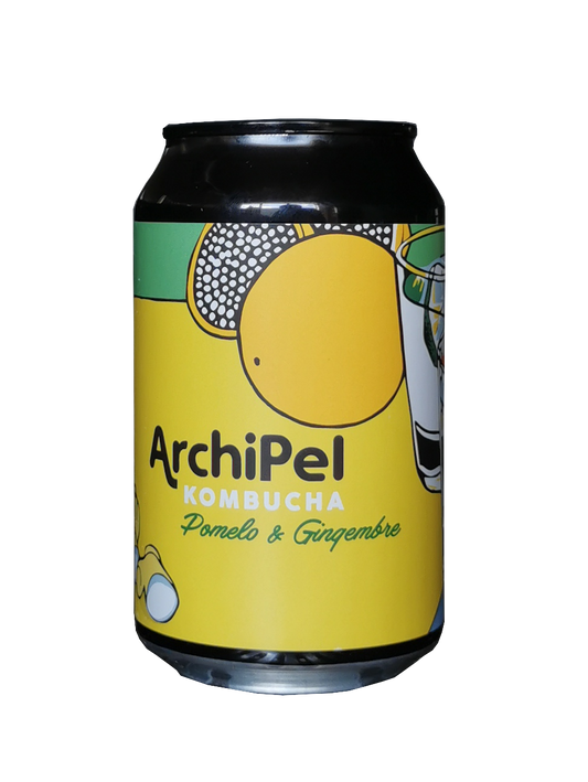 Kombucha Pomelo Gingembre - Canette 33cl (x24)